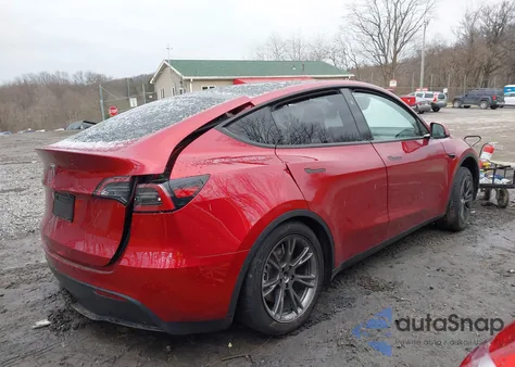 2025 Tesla Model Y Long Range Dual Motor All-Wheel Drive из США, поврежденный, VIN 7SAYGDED2SF227117